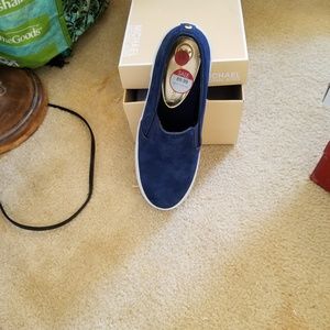 Michael Kors suede slip ons